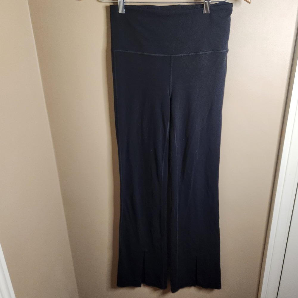 Athleta Elation Split Flare Pant Black High Rise Yoga Leggings Small